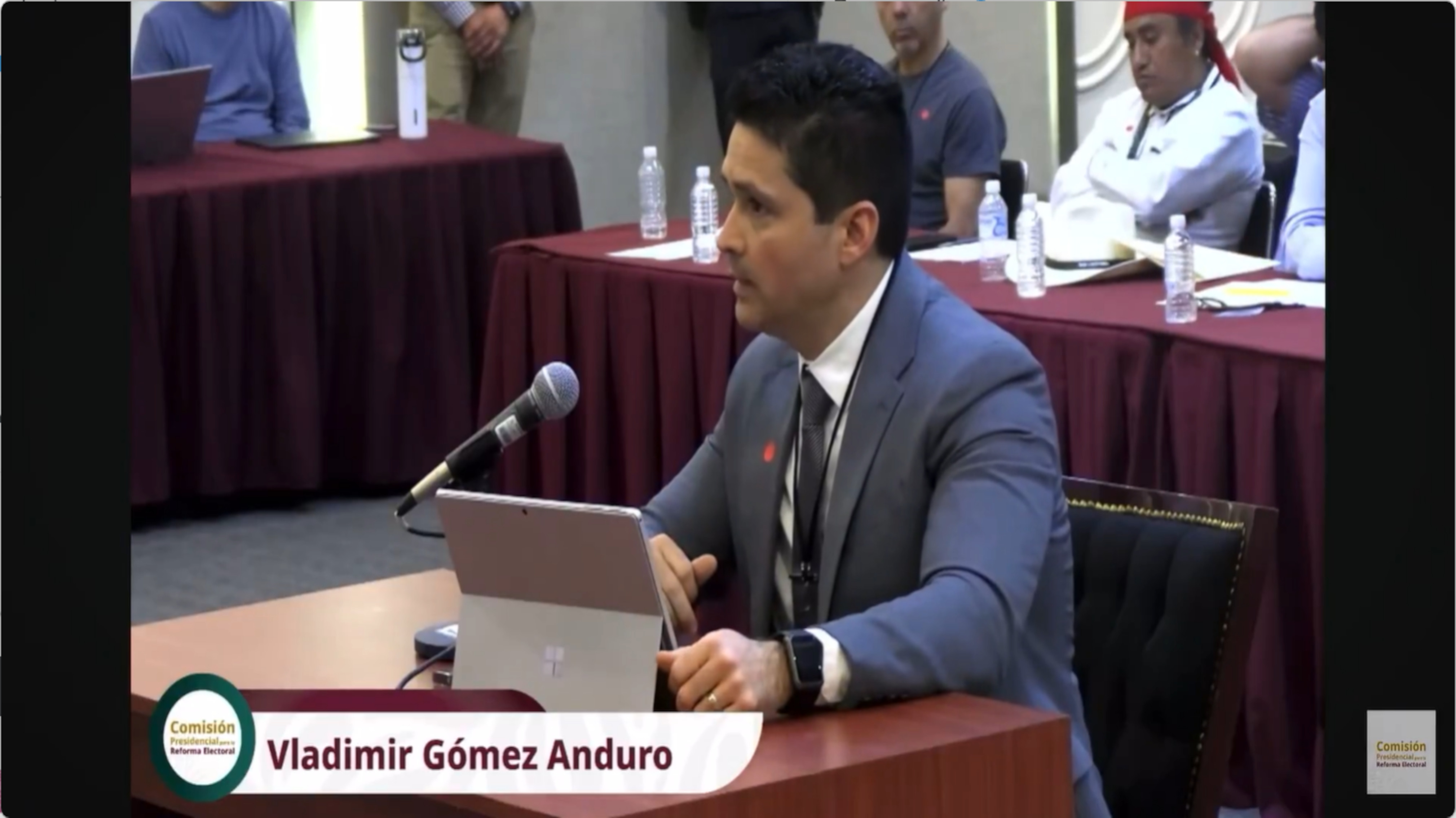 El Dr. Vladimir Gómez Anduro, Magistrado Presidente participó en la 6ª Audiencia en CDMX de la Comisión Presidencial para la Reforma Electoral